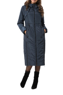 Утепленное пальто женское DizzyWay 21105 темно-синее 58