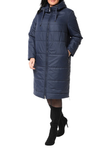 Утепленное пальто женское DizzyWay 21130 темно-синее 64