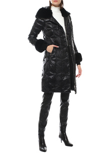 Утепленное пальто женское La Reine Blanche 374034000 black 42