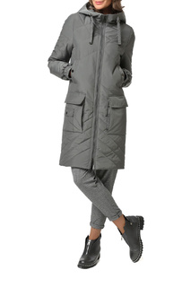 Утепленное пальто женское DizzyWay 21104 графитовое 60