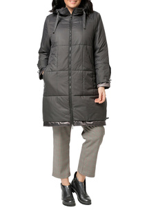 Утепленное пальто женское DizzyWay 21131 графитовое 52
