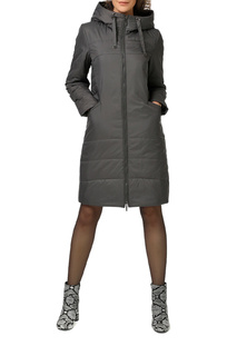 Утепленное пальто женское DizzyWay 21102 графитовое 54