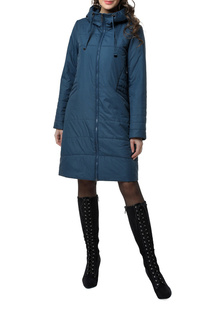 Утепленное пальто женское DizzyWay 21102 синее 54