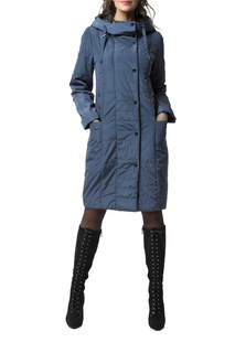 Утепленное пальто женское DizzyWay 21103 серое, синее 48