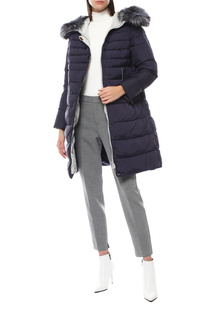 Утепленное пальто женское LE MONIQUE 382166000 navy 48