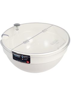 Миска гастрономическая BORA Corona Professional с крышкой Белая 4.5л. 26см