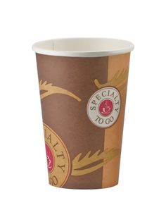 Стакан бумажный HUHTAMAKI 1-сл дл/гор.напитков COFFE-TO-GO 400мл D90 мм 50шт ОП-SP16C