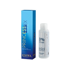 Набор: краска ESTEL PRINCESS ESSEX 7/00, средне-русый для седины (40) + крем-оксигент 3%