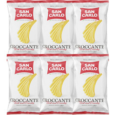 Чипсы San Carlo Крокканте с солью 180г/6