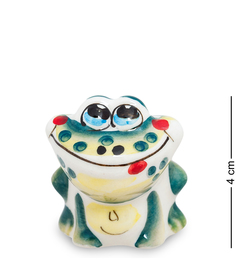 Фигурка "Лягушка-супер" цв. (Гжельский фарфор) Art East