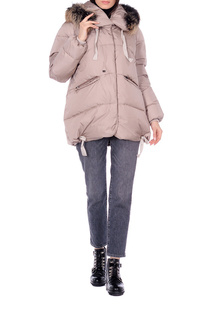 Пуховик женский RIO VERTI R1201FUR5816 бежевый 42