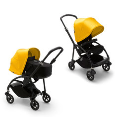 Bugaboo bee6 коляска 2 в 1 black/black/lemon yellow complete