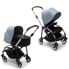 Bugaboo bee6 коляска 2 в 1 alu/black/vapor blue