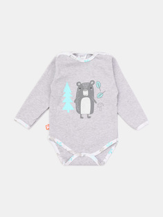 Боди Лесные Мишки Котмаркот 9190955 для новорожденных серый р.86