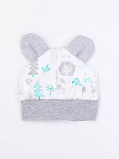 Шапка Лесные Мишки Котмаркот 1020951 для новорожденных белый р.44