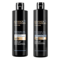 Набор AVON ADV "Контроль над потерей волос" ( Шампунь для волос 400мл + бальзам 400мл)