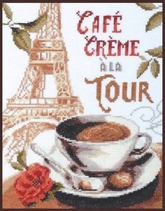 Набор для вышивания Палитра 04.003 Кофе со сливками 19*25 см