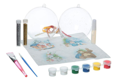 Набор для творчества Bondibon ёлочные украшения с машей в технике декупаж