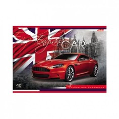 Альбом для рисования Hatber. 40 листов. А4. На скобе. Country Cars