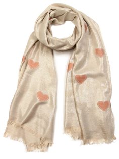 Палантин женский Venera 2727501 бежево-розовый, 70х180 см