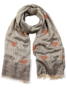 Палантин женский Venera 2727501 серый, 70х180 см