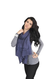 Палантин женский Venera 4504454 синий, 70х180 см