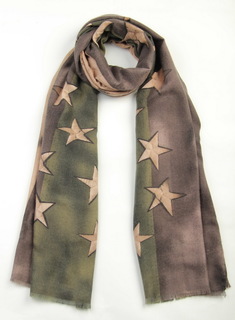 Палантин женский Venera 2704412 коричнево-оливковый, 72х190 см