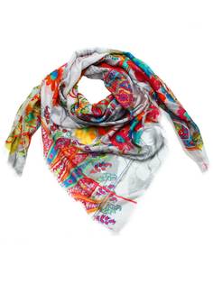 Платок женский Venera 3000367 белый, 140х140 см