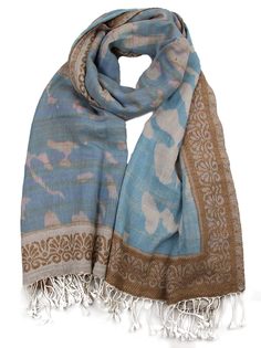 Палантин женский Venera 4502020 голубой, 70х180 см