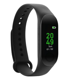 Смарт браслет CANYON CNE-SB02BB, 0.42", черный / черный