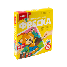 LORI Фреска. Картина из песка "Мишка сладкоежка"