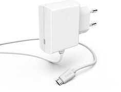 Сетевое зарядное устройство HAMA H-183254, набор разъемов, microUSB, 1.2A, белый