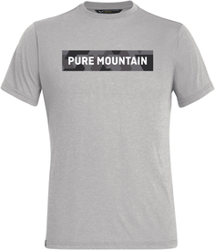 Футболка Salewa Camou Band Dri-Rel M S/S, heather grey, S