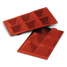 Форма силикон СИЛИКОНФЛЕКС пирамида большая (40х71х71 мм) Silikomart