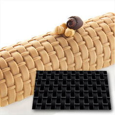 Коврик силиконовый трафарет 3D вкладыш (250х185 мм, ВЕНСКИЙ) Silikomart