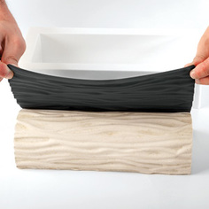 Коврик силиконовый трафарет 3D вкладыш (250х185 мм, ДЕРЕВО) Silikomart