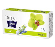 Тампоны Bella, premium comfort Super без аппликатора, 16 шт