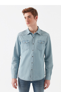 Рубашка мужская Mavi 295727829 голубая M