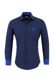 Рубашка мужская BAWER Р-7001-01 синяя M