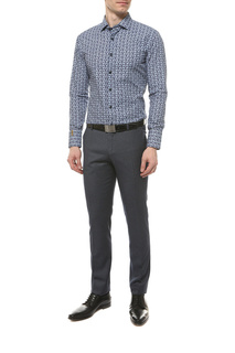 Рубашка мужская Billionaire Blc94649498/700 синяя 40