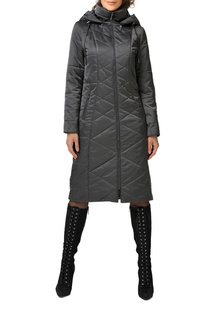 Утепленное пальто женское DizzyWay 21106 графитовое 62
