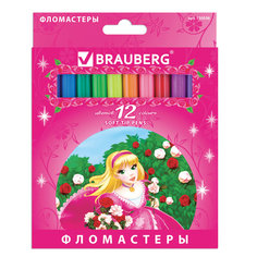 Фломастеры Brauberg Rose Angel, 12 цветов