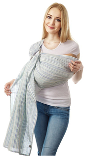 Слинг Mums Era Лайн Голубой с кольцами