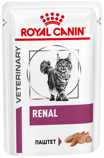 Влажный корм для кошек ROYAL CANIN Renal Feline , мясо, 12шт, 85г