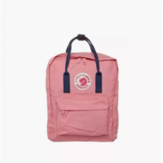 Рюкзак женский Fjallraven Kanken classic розовый с синими ручками