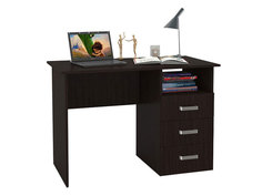 Компьютерный стол Стол письменный с ящиками 1100 Венге БОНмебель