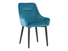 Стул Диана ножки велюр HLR-59 Темно-бирюзовый, велюр/Черный матовый Stool Group