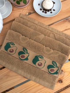 Махровое кухонное полотенце с вышивкой авокадо PARISA HOME (30х60)