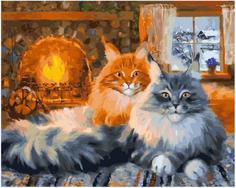 Картина по номерам Paintboy PK 90030 У камина. На даче (Котинова Галина) 40*50