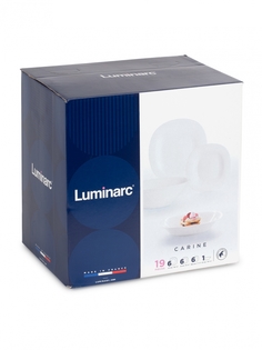 Столовый Сервиз НЕО КАРИН белый 19 предметов Luminarc